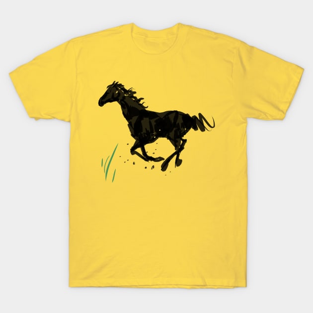 Horse T-Shirt by Tapan